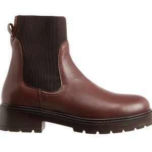 Boots. Bootlegger Made in Portugal Cerny Ribbed Knit Chelsea Boots - Leather